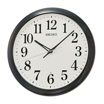 SEIKO時鐘 黑色邊框滑動式秒針【NG106】