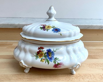 古董德国魏玛椭圆形棺材 | 野花瓷棺