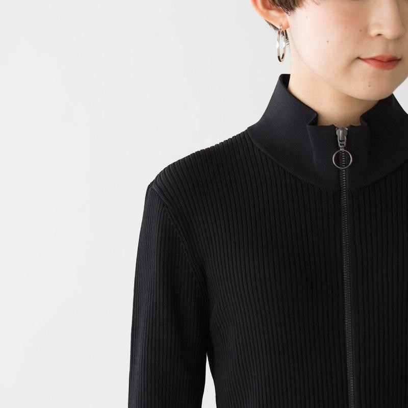 フレッドペリー レディース リブ ジップ スルー ジャンパー FRED