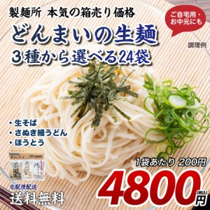 送料無料(北海道・沖縄・離島 1500円) 3種から選べる どんまいの生麺