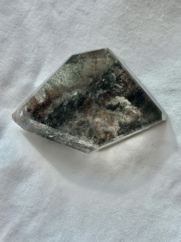 綠幽靈 白幽靈 水晶 全包隨型 手把玩 天然原石 水晶原礦 天然原