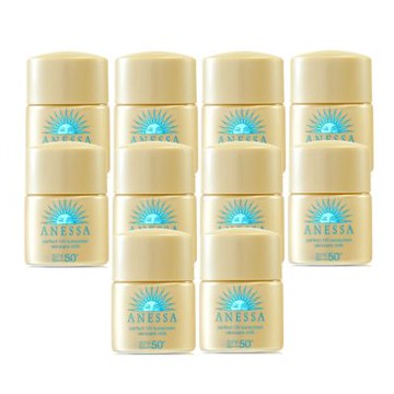 *SHISEIDO資生堂 安耐曬金鑽高效防曬露NA 5X版12ml*10 (正統公司貨)即期良品