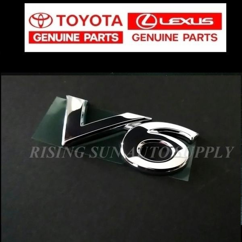 トヨタ 純正 V6 エンブレム TOYOTA LEXUS レクサス 海外 純正