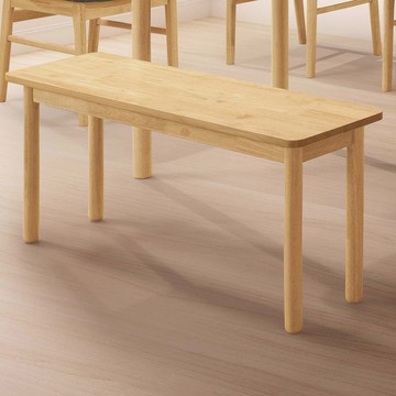 柏德原木全實木長凳