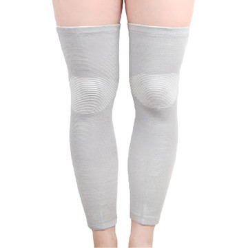 A-ZEAL 3D針織彈性透氣生薑艾草發熱保暖護膝 SP7088 米白色 1雙  M