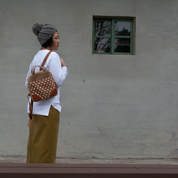 吐司後背包 帆布包 托特包 點點帆布