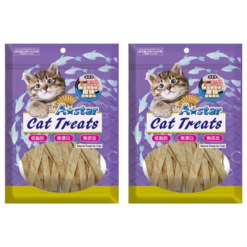 A star 貓專用無鹽無調味鱈魚香絲  2個  鱈魚  80g