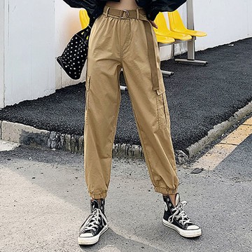 【秘密衣櫥】蘿蔔褲運動束腳寬鬆休閒褲