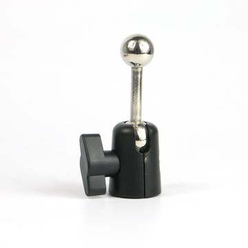 金屬萬向頭云臺 手機直播三腳架360度旋轉球形云臺三孔拍攝影配件