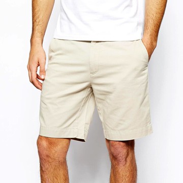 美國百分百【Ralph Lauren】短褲 RL 小馬 休閒褲 polo 百慕達褲 Chino 五分褲 淺卡其 33腰 C147
