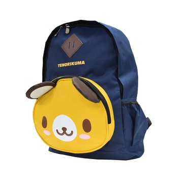 TENORIKUMA 三麗鷗拿鐵熊 大空間 輕量款雙肩後背包 外出包 旅行背包-深藍色