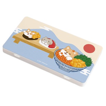 【柴語錄】口罩隨身收納盒-壽司系列 丼飯套餐 （18.4x10.4x1.5cm） _廠商直送