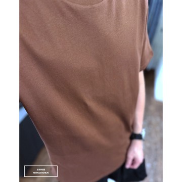 『老爺有喜』重磅UPF50+超高防護係數素色短Ｔ恤-深咖