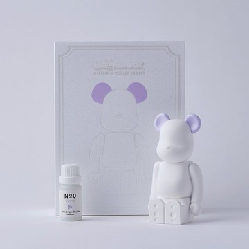 施點香香魔法【日本BE@RBRICK】庫博力克香氛熊馬卡龍彩色耳朵版 (馬卡龍紫-葡萄味香氛) 摩羯座生日好禮 香氣 紓壓 擴香 居家擺設 好友 生日禮 情人節禮物