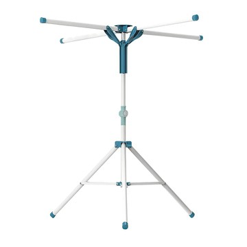 巧巧 小資族輕鬆收折晾曬架  收納直徑12cm + 展開直徑128 x 高102~160cm  白色 + 綠色  1個