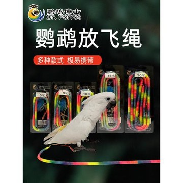 鸚鵡放飛繩外出遛鳥繩八哥烏鴉玄鳳虎皮牡丹室外訓練飛行腳環腳鏈