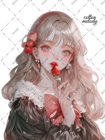 original sticker no.762 人物貼紙 原創貼紙 人物貼紙 女孩貼紙 原創人物貼紙