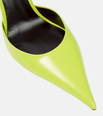 Versace Pin-Point embellished leather pumps