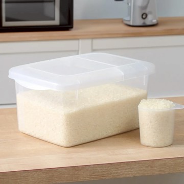 Pearl Life 日本製 冰箱用米桶3kg附量杯 儲米桶 米箱(1入)