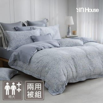 IN-HOUSE-80支天絲棉兩用被床包組(靜謐微光-特大)