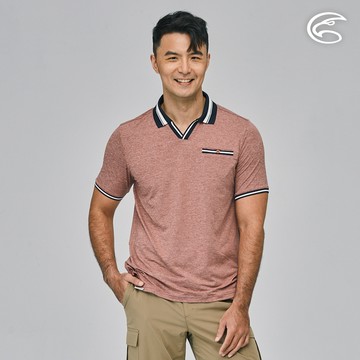 ADISI 男WINCOOL涼感乾爽機能合身POLO衫AL2311002 (M-2XL) 鐵繡紅｜萊卡 彈性 吸濕排汗 快乾 防曬 抗UV 排汗衣