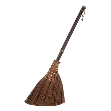 SHIMOYAMA 日式紫竹柄天然棕櫚掃把 50cm  1支  棕色