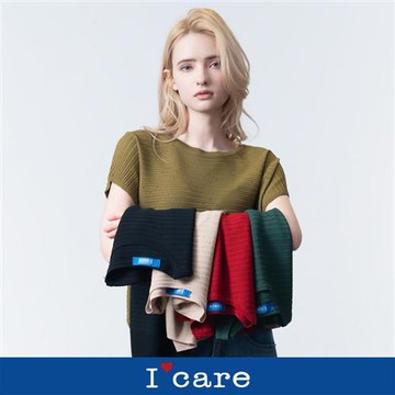 現貨【ICare 依卡】慵懶風落肩坑條針織上衣 - 5色（F）｜女休閒上衣 針織衫 短袖上衣