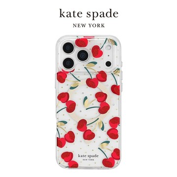 【kate spade】iPhone 18系列 精品磁吸防摔殼 嬌豔櫻桃