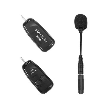 迷你手持UHF無線麥克風 吉他樂器無線UHF傳輸器 音源接收器 音源發射器 擴音機專用教學麥克風