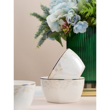 餐具碗盤家用套裝高級感瓷器吃飯的碗高顏值組合透明一級骨瓷餐具