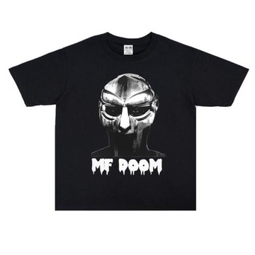 鐵面孔鐵歌手MF DOOM手指Madlib組合Madvillain說唱印花T恤重磅
