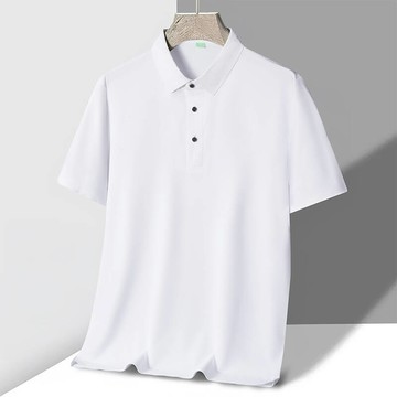 【L-7XL大尺碼🔥】 夏季薄款POLO衫 商務休閒翻領T 中年爸爸裝 純棉透氣 寬鬆顯瘦 通勤首選
