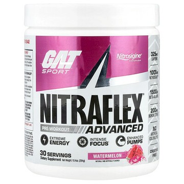 GAT, 運動系列，NITRAFLEX® Advanced，西瓜味，10.4 盎司（294 克）