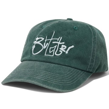 BUTTER GOODS BG251E14203F SCRIBBLE 6 PANEL CAP 老帽 棒球帽 (水洗綠色)