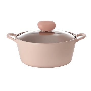 NEOFLAM 台灣公司貨 Sherbet蜜桃雪酪系列 雙耳湯鍋  22cm  蜜桃雪酪  1個