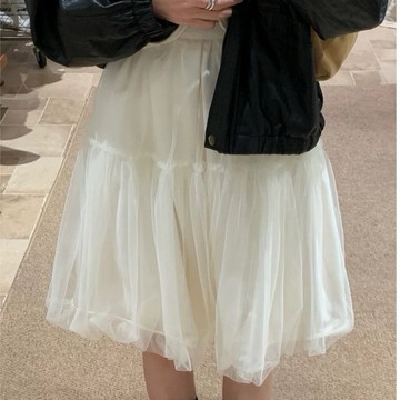 Limitx_！現貨！網紗花苞裙#8051