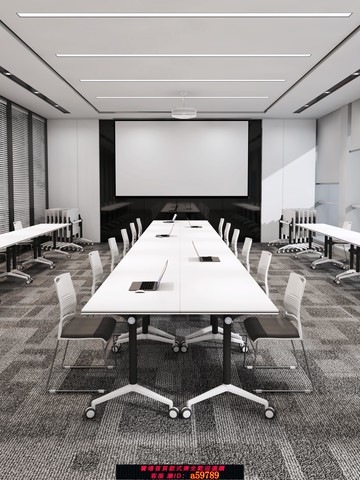 【全網低價 可打統編】會議桌可折疊拼接培訓桌可移動辦公桌帶輪子長條桌組合輔導班課桌