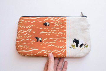 貴貘貘貘 - 手工刺繡拉鍊小包