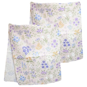 BIOAM 佰歐安 日本製大尺寸二重純棉起泡潔顏沐浴巾  粉色小花  2個