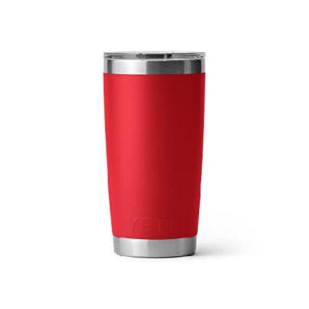 YETI Rambler 20 oz Tumbler, Stainless Steel, Vacuum Insulated with MagSlider Lid, Rescue Red並行輸入品