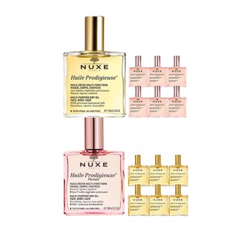 NUXE黎可詩 全效保養精華油優惠組-100ml+10ml*6入組(公司貨)