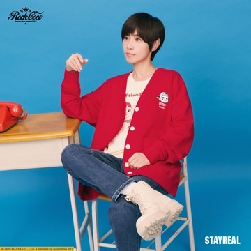 ROCKCOCO x PEKO開襟外套 - 紅