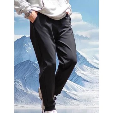 男女同款六防科技加絨加厚防水防風褲抗靜電防污休閑褲直筒褲長褲