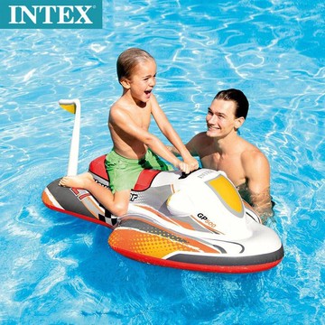 intex 57520飛艇座騎 飛機坐艇 水上摩托車 快艇泳圈 兒童泳圈 兒童坐圈yf18462