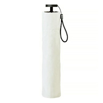 Estenz 超輕量黑膠抗UV防曬迷你晴雨兩用傘 象牙白  象牙