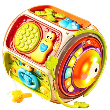 PLAYFUL TOYS 頑玩具 九面拍拍鼓 18個月適用  混和顏色  1個