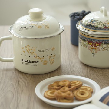 可愛帶蓋泡方便面碗帶把宿舍學生陶瓷碗大號湯碗家用飯碗