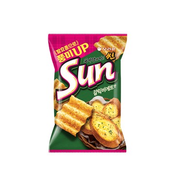 好麗友陽光波浪玉米脆片80g-香蒜奶油