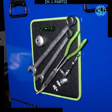 【臺灣出貨】工具磁性磁吸工具收納新品跨境墊皮板墊磁鐵墊黑綠色