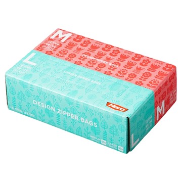 Hero HOUSEHOLD Design 夾鏈袋組  中型 50個 + 大型 50個  1盒  100個